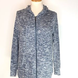 Olivia Sky Blue and White Hoodie
